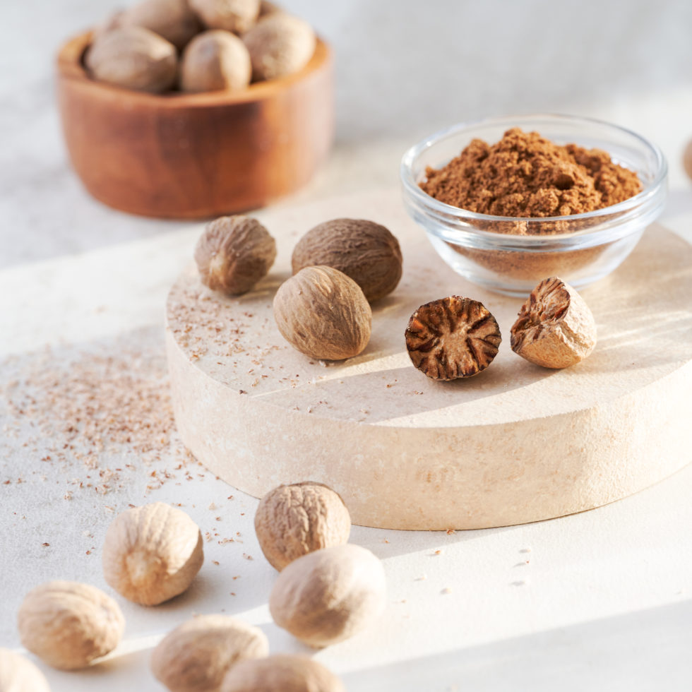 Nutmeg, a spice found in Inida